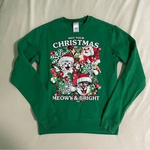 Fifth Sun Ugly Sweater With Music Green Size S